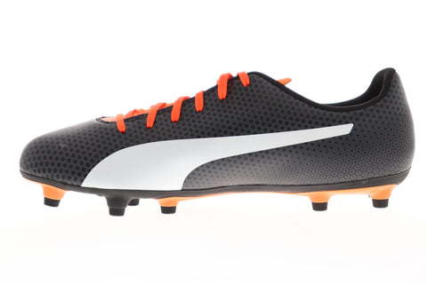 Puma Spirit FG 10449206 Mens Black Low Top Lace Up Athletic Soccer Cleats Shoes