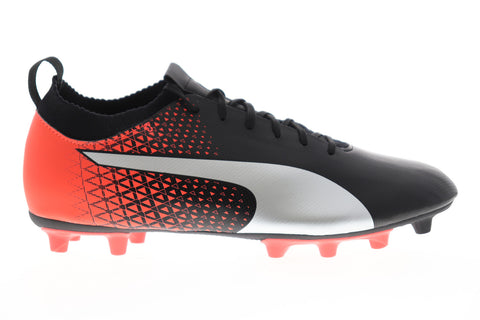 Puma Evoknit FTB FG 10454601 Mens Black Low Top Athletic Soccer Cleats Shoes