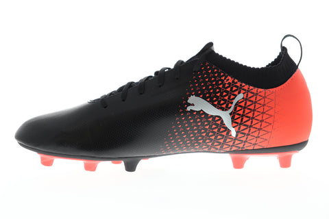 Puma Evoknit FTB FG 10454601 Mens Black Low Top Athletic Soccer Cleats Shoes