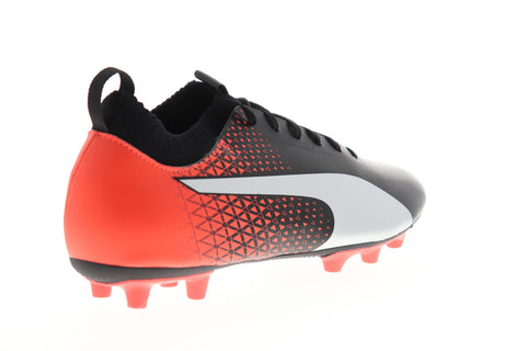 Puma Evoknit FTB FG 10454601 Mens Black Low Top Athletic Soccer Cleats Shoes