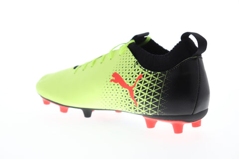 Puma Evoknit FTB FG 10454602 Mens Green Low Top Athletic Soccer Cleats Shoes