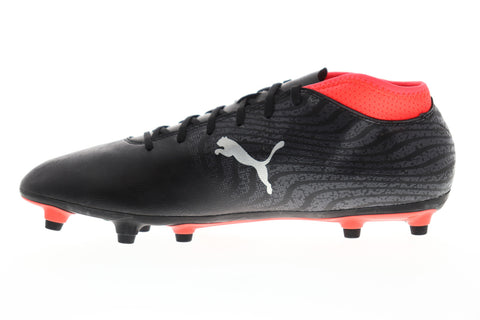 Puma One 18.4 FG 10455601 Mens Black Low Top Athletic Soccer Cleats Shoes