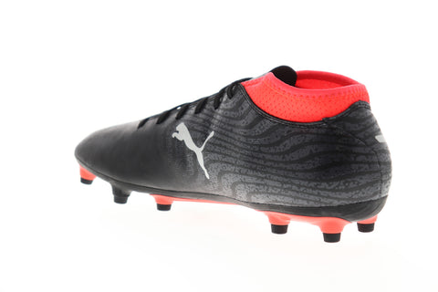 Puma One 18.4 FG 10455601 Mens Black Low Top Athletic Soccer Cleats Shoes