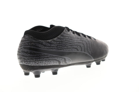 Puma One 18.4 FG 10455602 Mens Black Low Top Athletic Soccer Cleats Shoes
