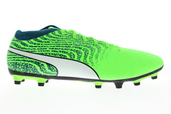 Puma One 18.4 FG 10455604 Mens Green Low Top Athletic Soccer Cleats Shoes