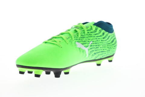 Puma One 18.4 FG 10455604 Mens Green Low Top Athletic Soccer Cleats Shoes
