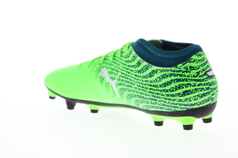 Puma One 18.4 FG 10455604 Mens Green Low Top Athletic Soccer Cleats Shoes