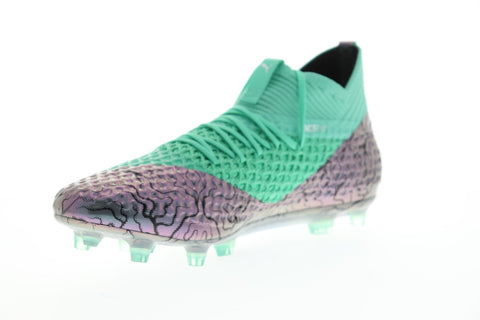 Puma Future 2.1 Netfit Fg Ag 10481201 Mens Green Athletic Soccer Cleats Shoes