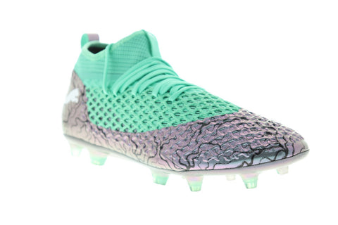 Puma Future 2.2 Netfit FG AG483001 Mens Green Athletic Soccer Cleats Shoes