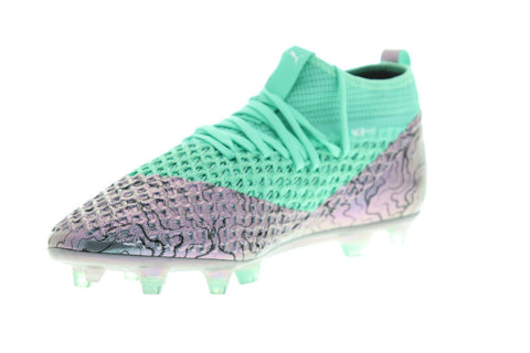 Puma Future 2.2 Netfit FG AG483001 Mens Green Athletic Soccer Cleats Shoes
