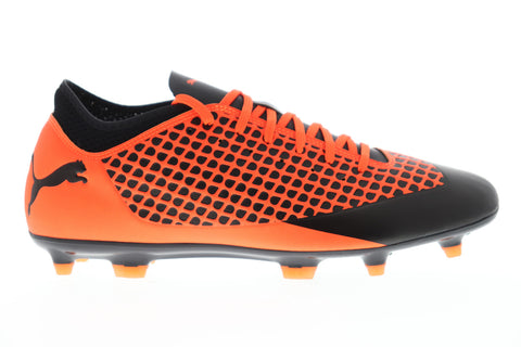 Puma Future 2.4 FG AG 10483902 Mens Orange Black Athletic Soccer Cleats Shoes