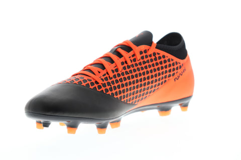 Puma Future 2.4 FG AG 10483902 Mens Orange Black Athletic Soccer Cleats Shoes