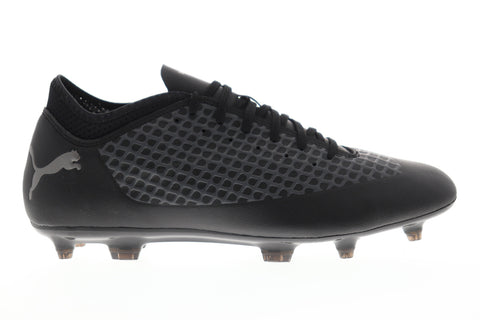 Puma Future 2.4 FG AG 10483903 Mens Black Low Top Athletic Soccer Cleats Shoes