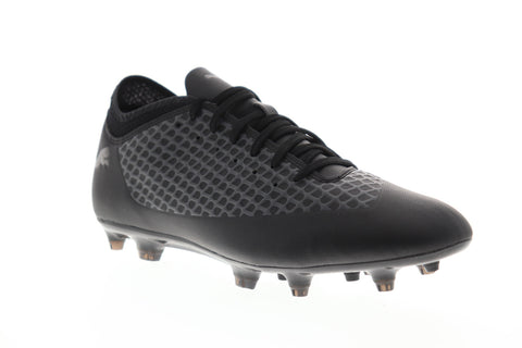Puma Future 2.4 FG AG 10483903 Mens Black Low Top Athletic Soccer Cleats Shoes