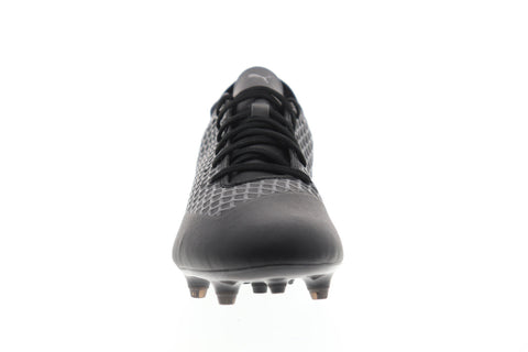 Puma Future 2.4 FG AG 10483903 Mens Black Low Top Athletic Soccer Cleats Shoes