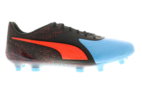 Puma One 19.1 Cc FG AG 10548201 Mens Black Low Top Athletic Soccer Cleats Shoes
