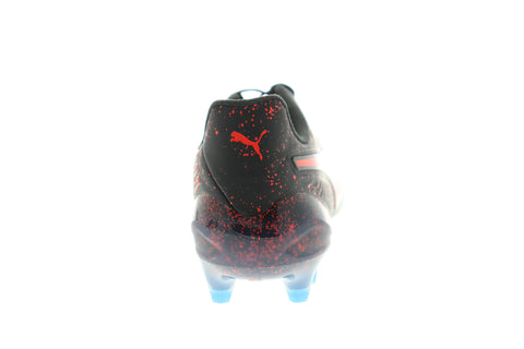 Puma One 19.1 Cc FG AG 10548201 Mens Black Low Top Athletic Soccer Cleats Shoes