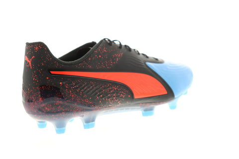 Puma One 19.1 Cc FG AG 10548201 Mens Black Low Top Athletic Soccer Cleats Shoes