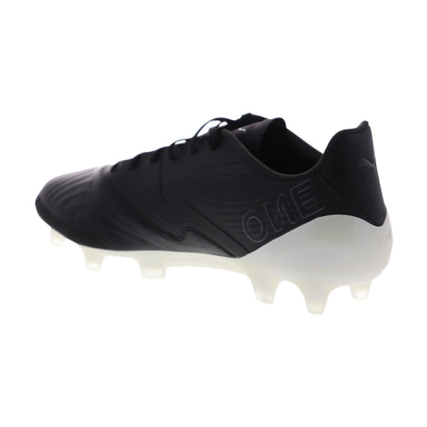 Puma One 19.1 CC FG AG 10548202 Mens Black Low Top Athletic Soccer Cleats Shoes