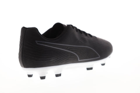 Puma One 19.4 FG AG 10549202 Mens Black Low Top Athletic Soccer Cleats Shoes