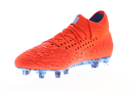 Puma Future 19.1 Netfit FG AG 10553101 Mens Red Athletic Soccer Cleats Shoes