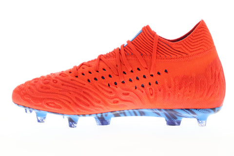 Puma Future 19.1 Netfit FG AG 10553101 Mens Red Athletic Soccer Cleats Shoes