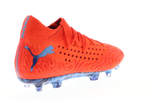 Puma Future 19.1 Netfit FG AG 10553101 Mens Red Athletic Soccer Cleats Shoes