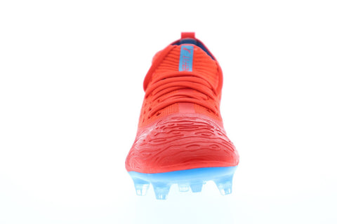 Puma Future 19.2 Netfit Fg Ag Mens Red Textile Athletic Soccer Cleats Shoes