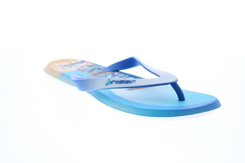 Rider R1 Energym 10719-21327 Mens Blue Synthetic Flip-Flops Sandals Shoes