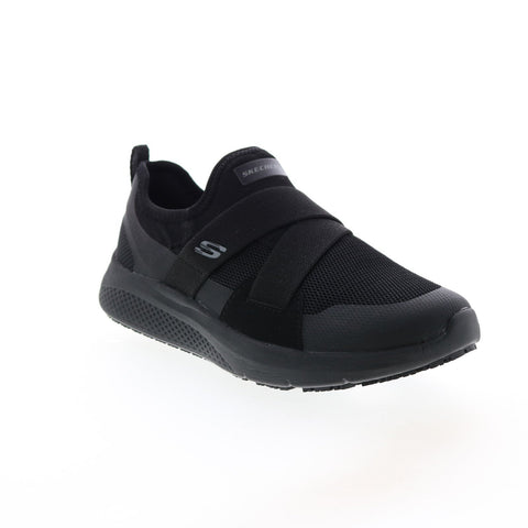 Skechers Work Elloree SR 108008 Womens Black Canvas Athletic Work Shoes