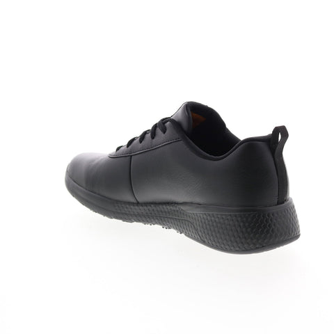 Skechers Marsing Gmina 108010 Womens Black Leather Athletic Work Shoes