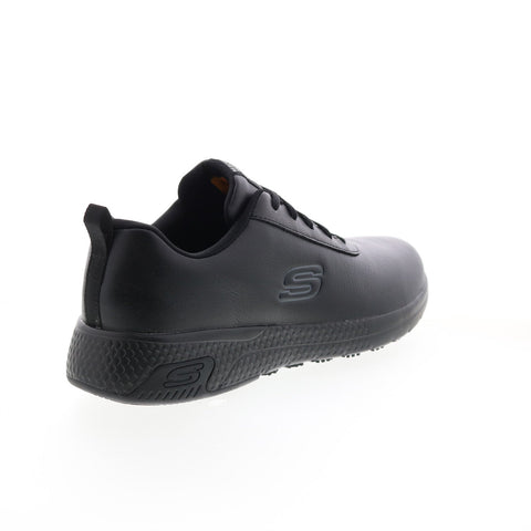 Skechers Marsing Gmina 108010 Womens Black Leather Athletic Work Shoes