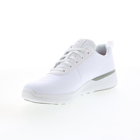Skechers Marsing Gmina 108010 Womens White Leather Athletic Work Shoes