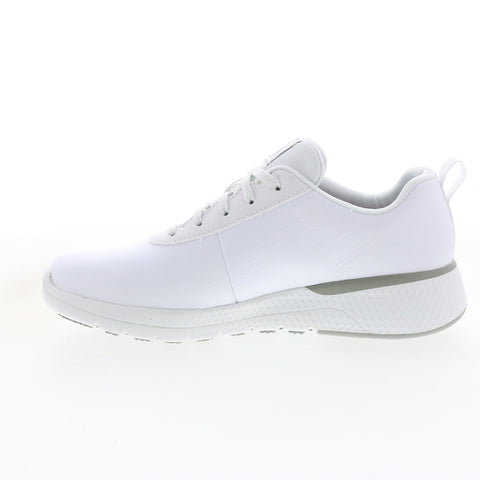Skechers Marsing Gmina 108010 Womens White Leather Athletic Work Shoes