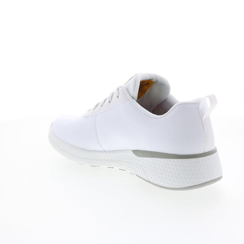 Skechers Marsing Gmina 108010 Womens White Leather Athletic Work Shoes