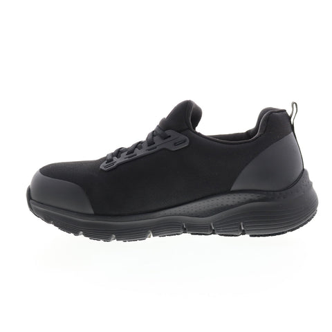 Skechers Work Arch Fit Slip R Evzan 108057 Womens Black Athletic Work Shoes