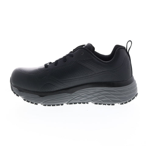 Skechers Work Max Cushioning Elite Slip Resistant Ralip Womens Black Work Shoes