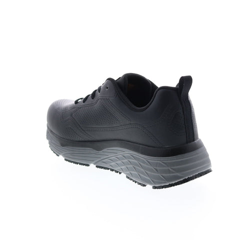 Skechers Work Max Cushioning Elite Slip Resistant Ralip Womens Black Work Shoes