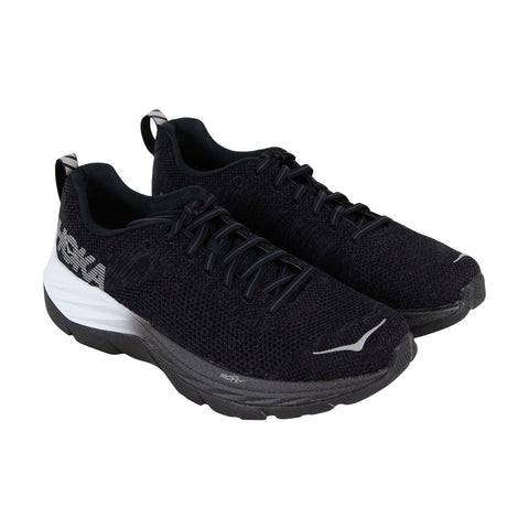 Hoka One One Mach Fn 1099756 Womens Black Canvas Athletic Gym Running Shoes