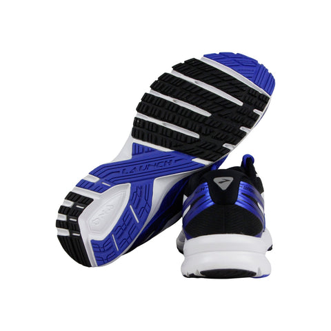 Brooks Launch 4 110244-1D-486 Mens Blue Mesh Lace Up Athletic Gym Running Shoes