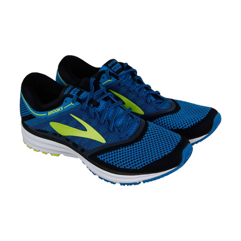 Brooks Revel 1102601D433 Mens Blue Mesh Lace Up Athletic Gym Running Shoes