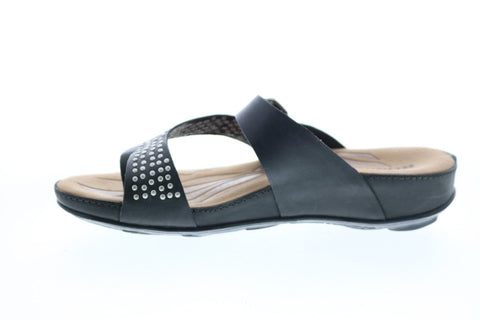 Romika Fidschi 34 Stud Thong Womens Black Flip-Flops Sandals Shoes