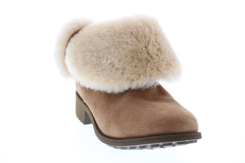 UGG W Bodie 1103569-CHE Womens Brown Suede Lace Up Mid Calf Boots