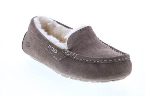UGG Ansley 1106878 Womens Brown Suede Slip On Moccasin Flats Shoes