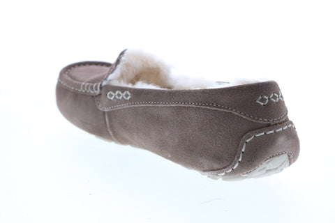 UGG Ansley 1106878 Womens Brown Suede Slip On Moccasin Flats Shoes