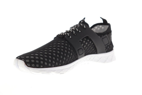 Hey Dude Mistral Mens Black Mesh Athletic Lace Up Cross Training Shoes