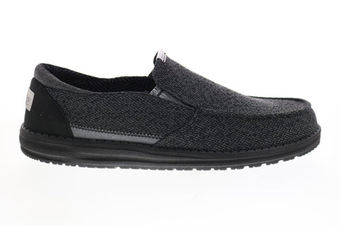 Hey Dude Thad Sox 111914893 Mens Black Mesh Lifestyle Sneakers