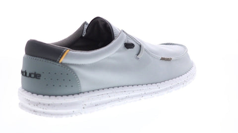 Hey Dude Wally Adventure 112413296 Mens Gray Canvas Loafers Casual Shoes