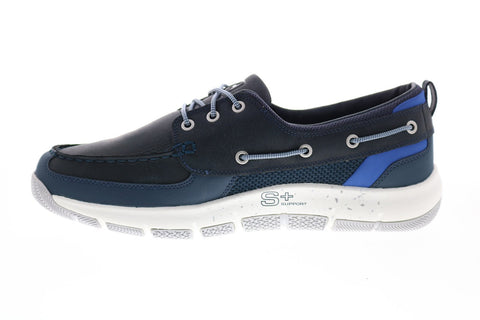 Helly Hansen Newport F-1 Deck Mens Blue Leather Loafers & Slip Ons Boat Shoes