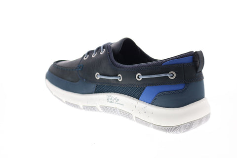 Helly Hansen Newport F-1 Deck Mens Blue Leather Loafers & Slip Ons Boat Shoes